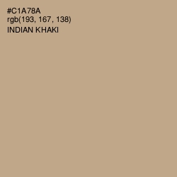 #C1A78A - Indian Khaki Color Image